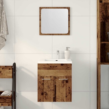 Juego de muebles de baño 2 piezas madera ingeniería envejecida by , Bathroom furniture - Ref: Foro24-862036, Price: 52,76 €, ...