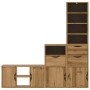Muebles de TV 4 uds. con almacenaje "ODDA" madera maciza pino von , TV-Möbel - Ref: Foro24-3365372, Preis: 217,61 €, Rabatt: %
