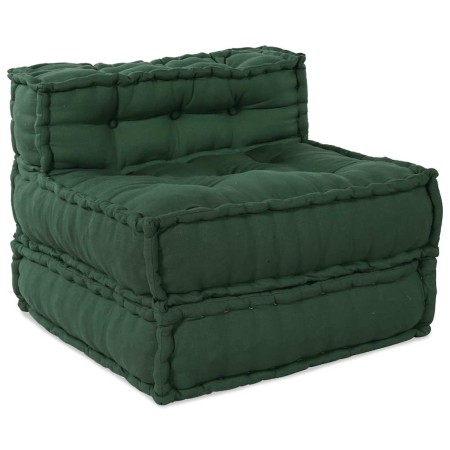 Puf modular tela verde 70x70x54 de , Cojines para sillas y sofás - Ref: Foro24-4019034, Precio: 141,99 €, Descuento: %