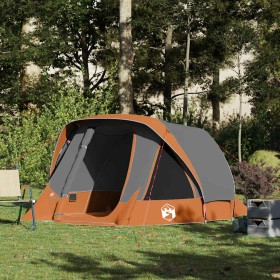 Tienda de campaña para 4 personas impermeable gris y naranja von , Zelte - Ref: Foro24-4100666, Preis: 97,85 €, Rabatt: %