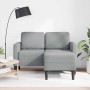 Sofá de 2 plazas con chaise longue en forma L gris claro 125cm by , Sofas - Ref: Foro24-4107061, Price: 270,08 €, Discount: %