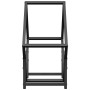 Leñero negro 50x25x50 cm Acero laminado en frío von , Brennholztaschen und -halter - Ref: Foro24-864275, Preis: 31,05 €, Raba...