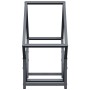 Leñero antracita 50x25x50 cm Acero laminado en frío de , Bolsas y soportes de leña - Ref: Foro24-864277, Precio: 33,23 €