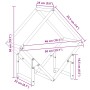Leñero antracita 50x25x50 cm Acero laminado en frío von , Brennholztaschen und -halter - Ref: Foro24-864277, Preis: 31,46 €, ...