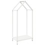 Leñero blanco 40x25x90 cm Acero laminado en frío by , Firewood bags and holders - Ref: Foro24-864296, Price: 41,85 €, Discoun...