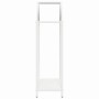 Leñero blanco 40x25x90 cm Acero laminado en frío by , Firewood bags and holders - Ref: Foro24-864296, Price: 41,85 €, Discoun...