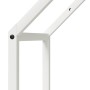 Leñero blanco 40x25x90 cm Acero laminado en frío by , Firewood bags and holders - Ref: Foro24-864296, Price: 41,85 €, Discoun...