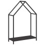 Leñero negro 60x25x90 cm Acero laminado en frío de , Bolsas y soportes de leña - Ref: Foro24-864307, Precio: 39,63 €, Descuen...
