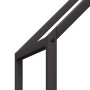 Leñero negro 60x25x90 cm Acero laminado en frío de , Bolsas y soportes de leña - Ref: Foro24-864307, Precio: 39,63 €, Descuen...