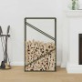 Leñero verde oliva 60x25x100 cm Acero laminado en frío by , Firewood bags and holders - Ref: Foro24-864330, Price: 43,00 €, D...