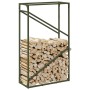 Leñero verde oliva 60x25x100 cm Acero laminado en frío de , Bolsas y soportes de leña - Ref: Foro24-864330, Precio: 44,62 €