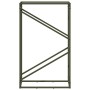 Leñero verde oliva 60x25x100 cm Acero laminado en frío by , Firewood bags and holders - Ref: Foro24-864330, Price: 43,00 €, D...