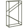 Leñero verde oliva 60x25x100 cm Acero laminado en frío by , Firewood bags and holders - Ref: Foro24-864330, Price: 43,00 €, D...