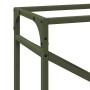 Leñero verde oliva 60x25x100 cm Acero laminado en frío by , Firewood bags and holders - Ref: Foro24-864330, Price: 43,00 €, D...