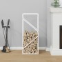 Leñero blanco 40x25x100 cm Acero laminado en frío von , Brennholztaschen und -halter - Ref: Foro24-864332, Preis: 39,48 €, Ra...