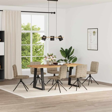 Sillas de comedor 6 uds. Cuero sintético gris claro de , Sillas de comedor - Ref: Foro24-3315649, Precio: 333,61 €, Descuento: %