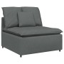 Sofá modular con reposapiés y cojines de tela gris oscuro von , Sofas - Ref: Foro24-3321298, Preis: 745,00 €, Rabatt: %