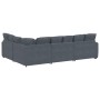 Sofá modular con cojines terciopelo gris oscuro von , Unidades para sofás seccionales - Ref: Foro24-3321160, Preis: 907,37 €,...