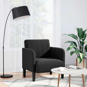 Sillón con reposabrazos Terciopelo negro 54 cm von , Sessel - Ref: Foro24-4100583, Preis: 114,12 €, Rabatt: %