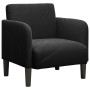 Sillón con reposabrazos Terciopelo negro 54 cm by , Armchairs - Ref: Foro24-4100583, Price: 114,12 €, Discount: %