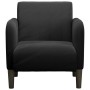 Sillón con reposabrazos Terciopelo negro 54 cm by , Armchairs - Ref: Foro24-4100583, Price: 114,12 €, Discount: %