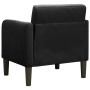 Sillón con reposabrazos Terciopelo negro 54 cm by , Armchairs - Ref: Foro24-4100583, Price: 114,12 €, Discount: %