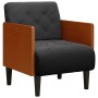 Sillón con reposabrazos Terciopelo negro 55 cm von , Sessel - Ref: Foro24-4100597, Preis: 145,31 €, Rabatt: %