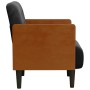 Sillón con reposabrazos Terciopelo negro 55 cm von , Sessel - Ref: Foro24-4100597, Preis: 145,31 €, Rabatt: %
