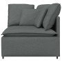 Sofá modular de esquina con cojines gris oscuro 100 cm by , Unidades para sofás seccionales - Ref: Foro24-4104448, Price: 190...