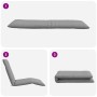 Tumbona plegable gris 175x54x8,5 cm tejido oxford de , Tumbonas - Ref: Foro24-4019747, Precio: 120,87 €, Descuento: %