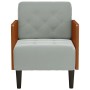 Sillón con reposabrazos Terciopelo Gris Claro 55 cm von , Sessel - Ref: Foro24-4100595, Preis: 145,97 €, Rabatt: %