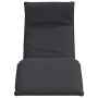 Tumbona plegable negra 175x54x8,5 cm tela oxford de , Tumbonas - Ref: Foro24-4019753, Precio: 103,06 €, Descuento: %