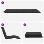 Tumbona plegable negra 175x54x8,5 cm tela oxford de , Tumbonas - Ref: Foro24-4019753, Precio: 103,06 €, Descuento: %