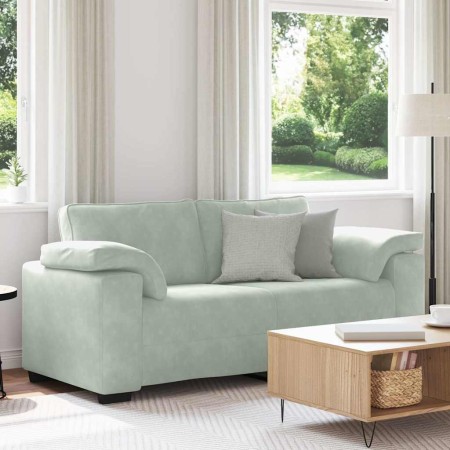 Sofá Loveseat gris claro 140 cm terciopelo von , Sofas - Ref: Foro24-4105267, Preis: 243,66 €, Rabatt: %