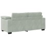 Sofá Loveseat gris claro 140 cm terciopelo von , Sofas - Ref: Foro24-4105267, Preis: 243,66 €, Rabatt: %