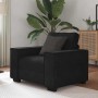 Sillón de terciopelo negro 60 cm de , Sofás - Ref: Foro24-4105005, Precio: 173,44 €, Descuento: %