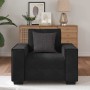 Sillón de terciopelo negro 60 cm de , Sofás - Ref: Foro24-4105005, Precio: 173,44 €, Descuento: %