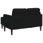 Sofá de 2 plazas con chaise longue en forma L negra 125cm by , Sofas - Ref: Foro24-4107063, Price: 281,41 €, Discount: %