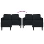 Sofá de 2 plazas con chaise longue en forma L negra 125cm by , Sofas - Ref: Foro24-4107063, Price: 281,41 €, Discount: %
