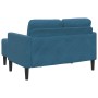 Sofá 2 plazas con chaise longue en forma L azul 125 cm von , Sofas - Ref: Foro24-4107068, Preis: 234,82 €, Rabatt: %