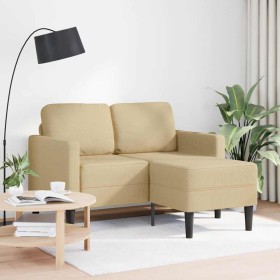 Sofá de 2 plazas con chaise longue en forma L verde gris 125 cm von , Sofas - Ref: Foro24-4107080, Preis: 216,09 €, Rabatt: %