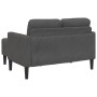 Sofá de 2 plazas con chaise longue en forma L gris oscuro 125cm by , Sofas - Ref: Foro24-4107077, Price: 263,51 €, Discount: %