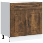 Mueble bajo de cocina Kalmar de madera ingeniería roble ahumado von , Küchenschränke - Ref: Foro24-853502, Preis: 103,29 €, R...