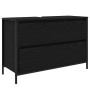 Mueble de baño con lavabo y cajones roble negro 90x34,5x60 cm by , bathroom vanities - Ref: Foro24-861877, Price: 89,72 €, Di...