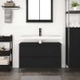 Mueble de baño con lavabo y cajones roble negro 90x34,5x60 cm by , bathroom vanities - Ref: Foro24-861877, Price: 89,72 €, Di...