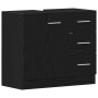 Mueble para lavabo de roble negro 63x30x54 cm de , Muebles de baño - Ref: Foro24-862022, Precio: 86,03 €, Descuento: %