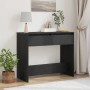 Mesa consola roble negro 89x41x76,5 cm madera de ingeniería by , Side tables - Ref: Foro24-862081, Price: 81,36 €, Discount: %
