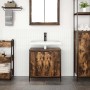 Mueble de baño con lavabo roble ahumado 60x34,5x60 cm by , bathroom vanities - Ref: Foro24-861894, Price: 60,03 €, Discount: %