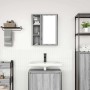 Mueble de baño de pared con espejo gris Sonoma 50x21x60 cm von , Badezimmerwaschtische - Ref: Foro24-861905, Preis: 63,78 €, ...
