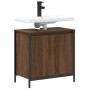 Mueble de baño con lavabo de roble marrón 60x34,5x60 cm by , bathroom vanities - Ref: Foro24-861896, Price: 64,71 €, Discount: %